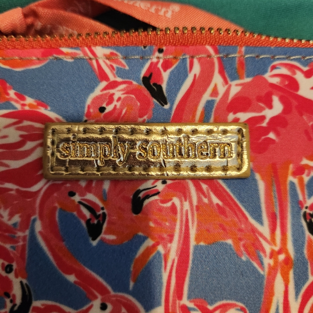 Simply Southern Key Chain Wallet with Flamingos - Picture 4 of 4